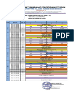 Jadwal Pembelajaran Semester Genap (PP) SMP Islam Alhasyimiyyah TAHUN PELAJARAN 2022/2023 8 9