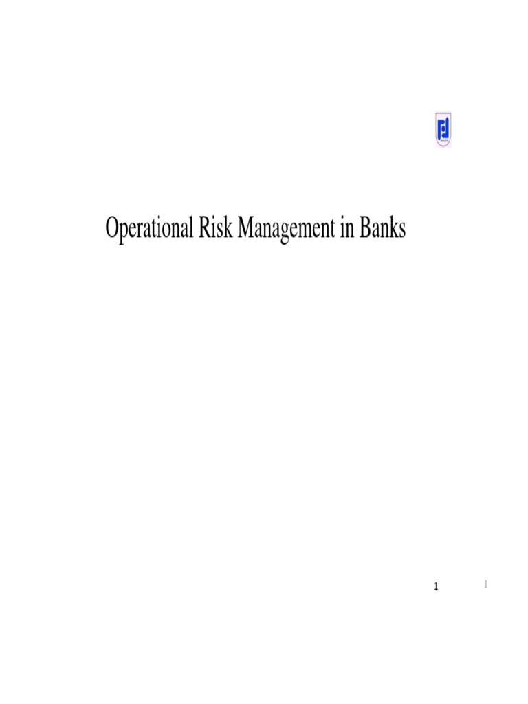 IRM - Operational Risk Management | PDF | Operational Risk | Risk