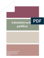 Trabajo Sobre La Administración Publico.