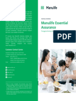 Brosur Manulife Essential Assurance (MEA)