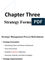 Chapter Three - Strategic Formulation