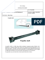 Propeller Shaft: Components, Construction & Operation