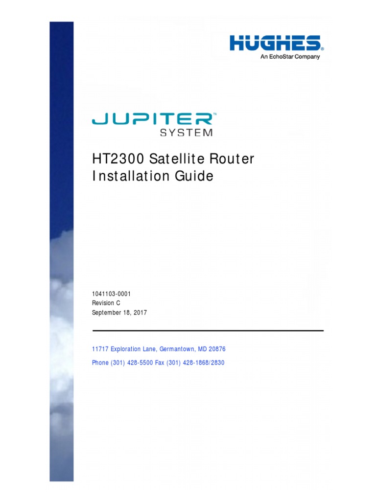HT2300 Satellite Router Installation Guide | PDF | Computer Network ...
