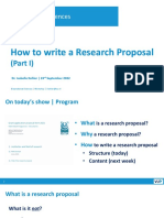 A Workshop B BAS 2022-2023 HowToWriteaResearchProposal PartI