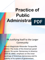 Public Administration - Evolution and Practices 