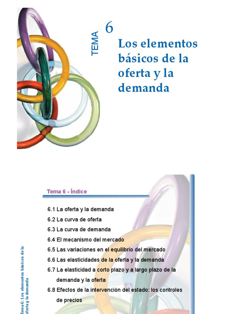 Tema 6 - Elementos Básicos de La Oferta y Demanda | PDF | Oferta y ...