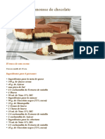 Tarta queso mousse chocolate 40g