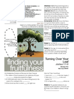Fruitfulness 5 Josh 1 - 1-5 Handout 082111