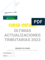 Curso Virtual - Últimas Actualizaciones Tributarias 2023.