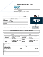 Employee ID Card Form