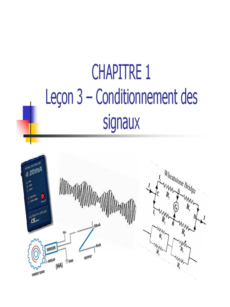 Conditionnement des Signaux Électriques | PDF | Impédance (électricité ...