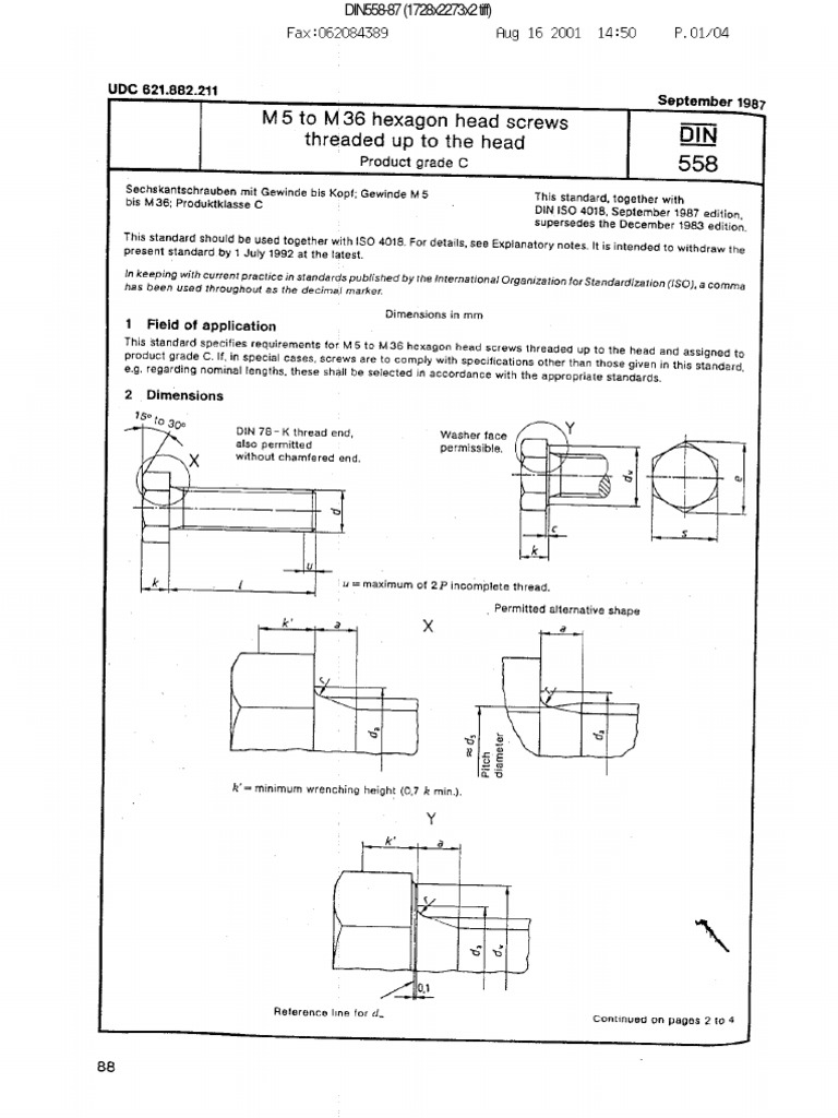 Din 558 | PDF