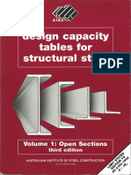 1AISC - Design Capacity Tables For Structural Steel - Open Sections