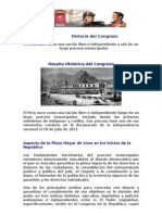 Historia Del Congreso Peruano