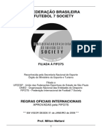 Regras Oficiais Futebol Society