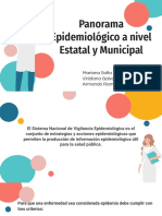 Panorama Epidemiológico A Nivel Estatal y Municipal