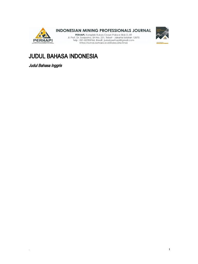IMPJ 2019 Template NEw | PDF