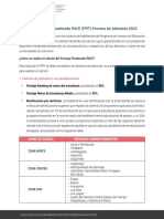 Consideraciones para El Calculo de Puntaje Ponderado 2022