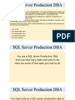 SQL Server Production DBA