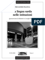 Libro Pier Sandro Pillonca Lingua Sarda e Istituzioni