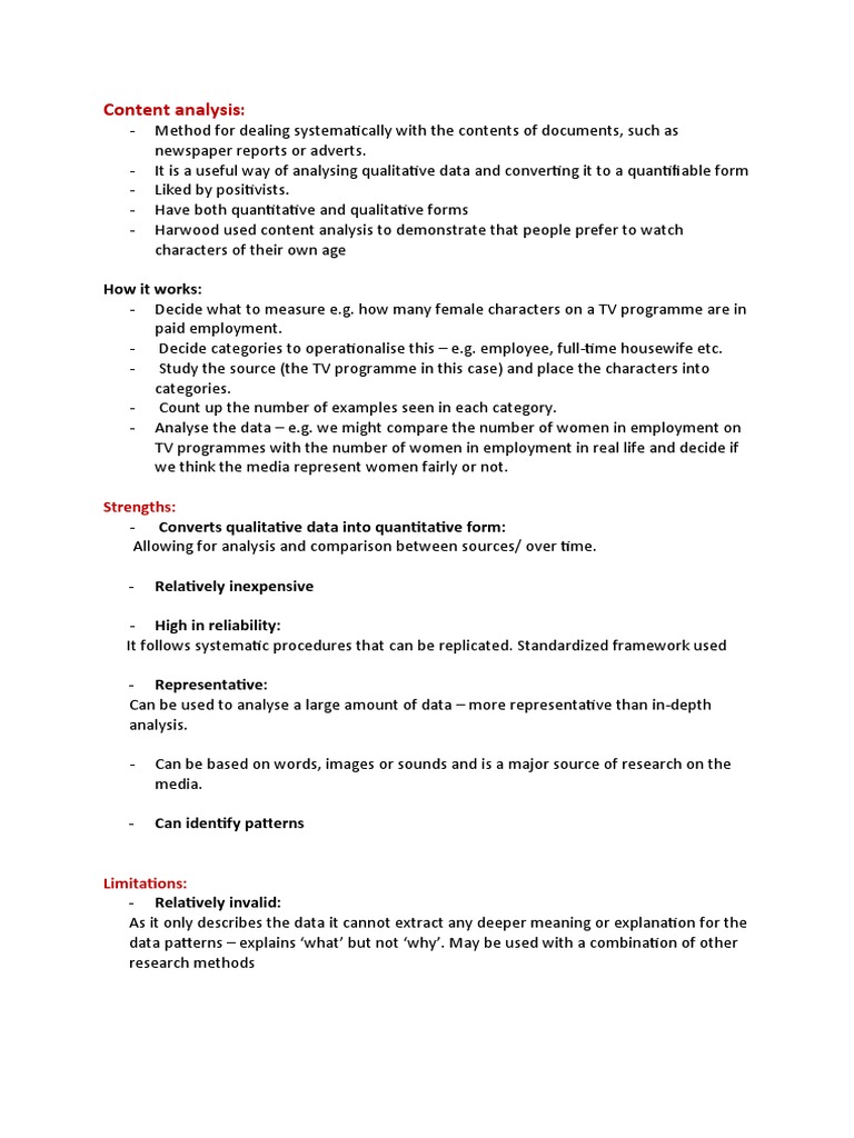 Content Analysis | PDF
