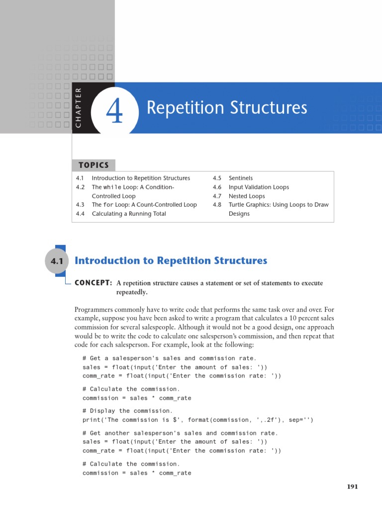 CH04 - Starting Out With Python | PDF | Control Flow | Sales