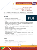 JD - Chef Opérateur Slickline