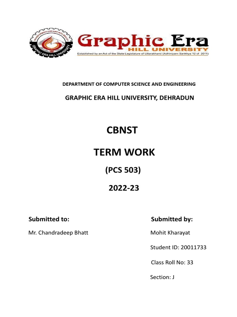 CBNST Programs PDF