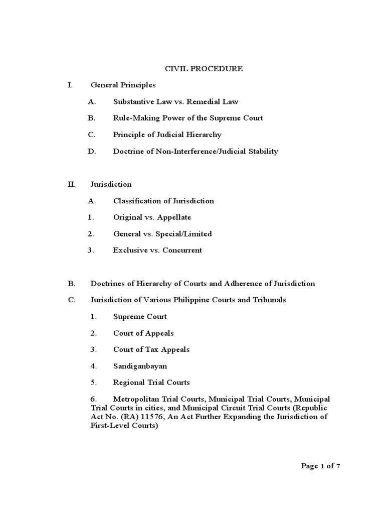 A comprehensive guide to philippine civil procedure an in depth
