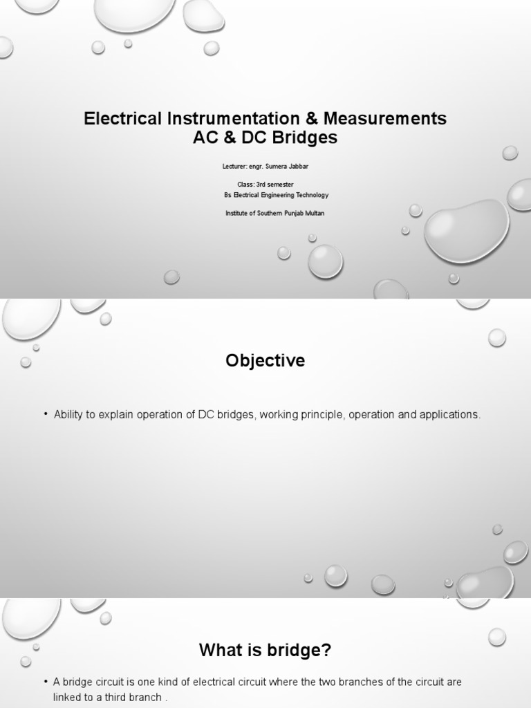 Instrumentation & Measurements Lec 7 PDF Electrical Resistance And