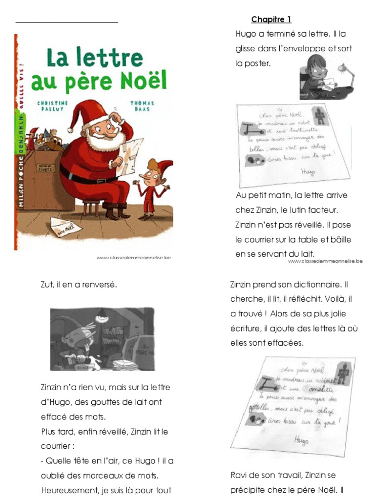 La Lettre Au Père Noël Tapuscrit  PDF
