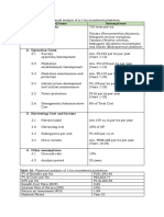 Assumptions and Financial Analysis