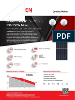 LUXEN SERIES 5 182 MONOFACIAL 144cells 530-550w MONO