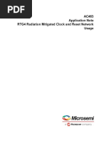 Microchip RTG4 Radiation Mitigated Clock and Reset Network Usage Application Note AC463 V2