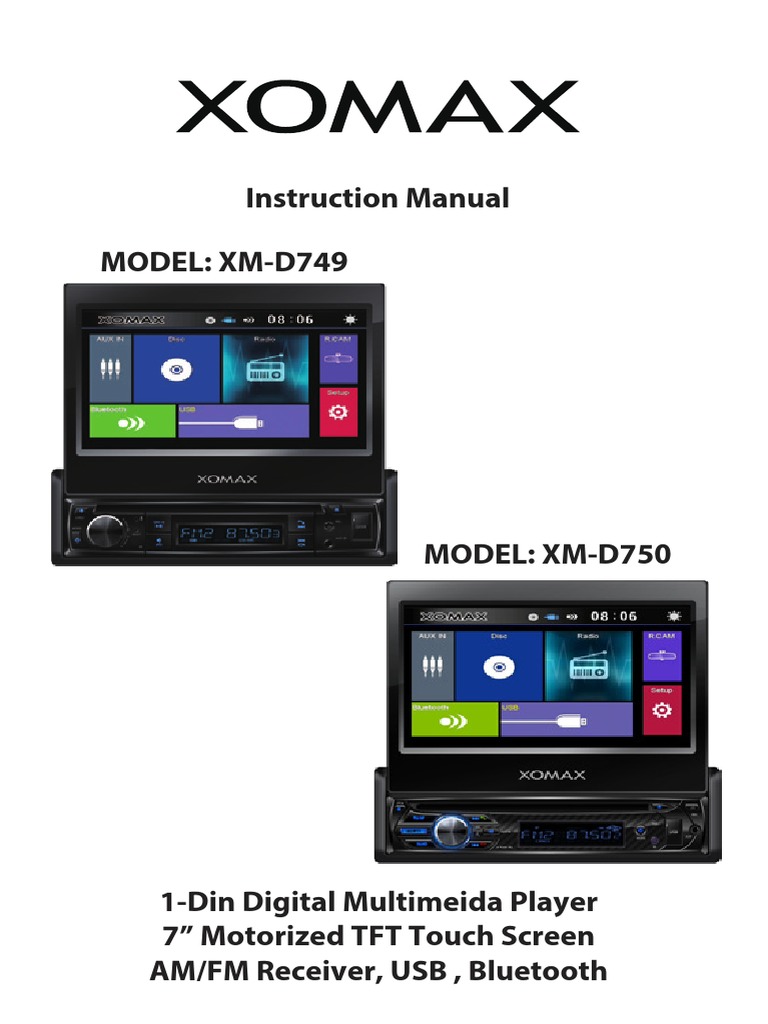 XM D750 User Manual English PDF