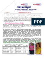 Shiksha Sopan July 2011 Newsletter