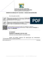 Ordem de Serviço #5552036 - Sesau/Cgplan/De/Orc: Governo Do Estado de Roraima Secretaria de Estado Da Saúde de Roraima