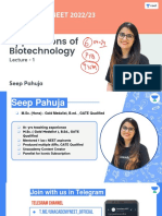 (L1) - Applications of Biotechnology