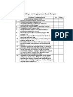 Cheklist Tugas Dan Tanggung Jawab Kepala Ruangan