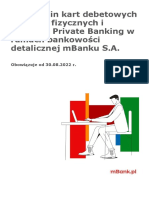 Regulamin Kart Debetowych Dla Osob Fizycznych I Klientow Private Banking W Ramach Bankowosci Detalicznej Mbanku S.A. Od 30.08.2022