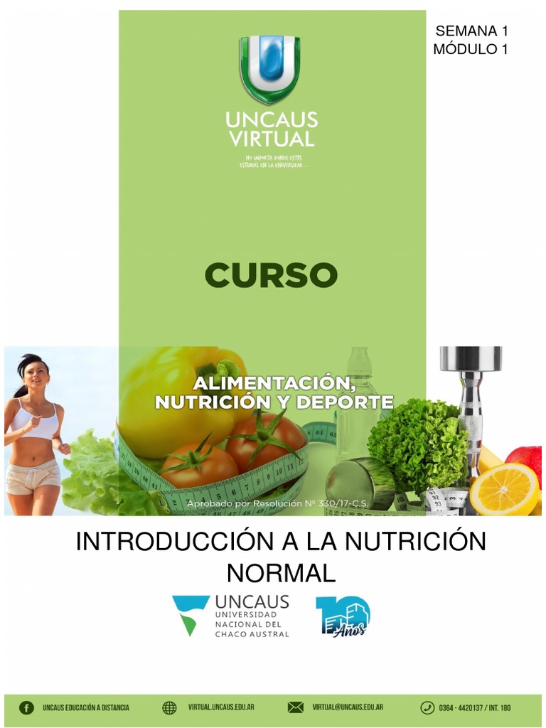 Modulo 1 Alimentacion Nutricion Y Deporte Pdf Nutrición Dieta Y