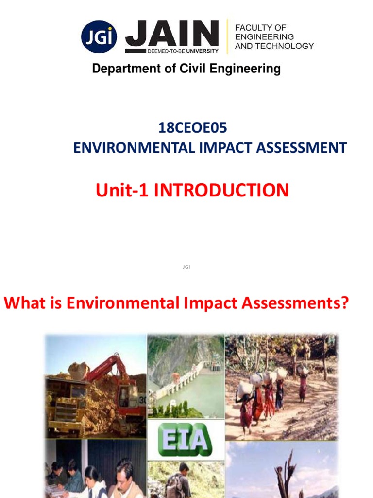 Introduction to Environmental Impact Assessment | PDF | Environmental ...