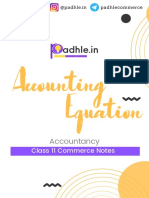 Padhle Notes - Accounting Equation