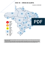 Níveis de alerta COVID-19 por estado brasileiro