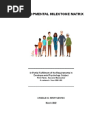 Developmental Milestone Matrix