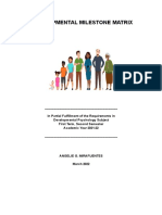 Developmental Milestone Matrix