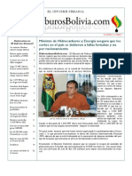 Hidrocarburos Bolivia Informe Semanal Del 08 Al 14 Agosto 2011