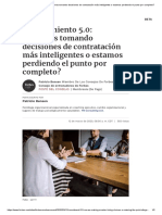 Reclutamiento 5.0 - ¿Estamos Tomando Decisiones de Contratación Más Inteligentes o Estamos Perdiendo El Punto Por Completo