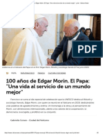 100 años de Edgar Morin. El Papa_ _Una vida al servicio de un mundo mejor_ - print - Vatican News