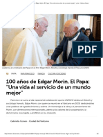 100 Años de Edgar Morin. El Papa - Una Vida Al Servicio de Un Mundo Mejor - Print - Vatican News